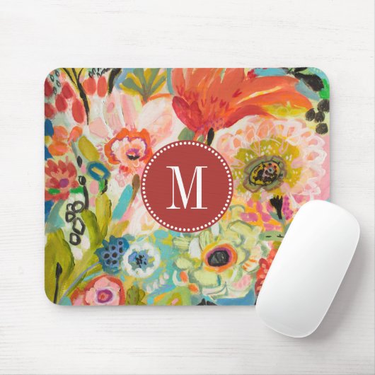 Monogrammm | Secret Garden Floral III Mousepad (Mit Mouse)