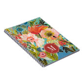 Monogrammm | Secret Garden Floral III Notizblock (Rechte Seite)