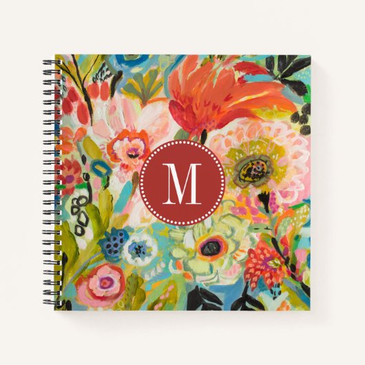 Monogrammm | Secret Garden Floral III Notizbuch (Vorderseite)
