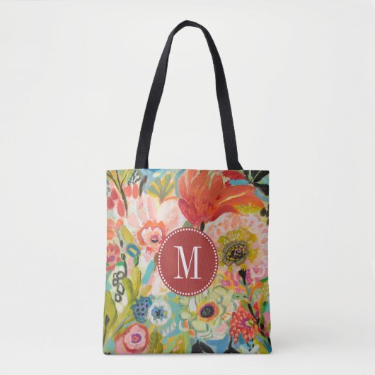 Monogrammm| Secret Garden Floral III Tasche (Vorderseite)