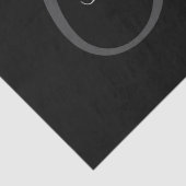 Monogrammm Seidenpapier (Detail)