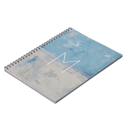 Monogrammm | Silver Aura Notizblock (Linke Seite)