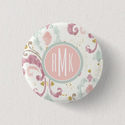 Monogrammm| Soft Deko Pattern Button (Vorderseite)