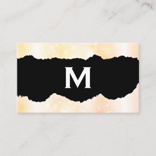 Monogrammm | Sparkle Visitenkarte (Vorderseite)