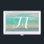 Monogrammm | Strand von Lowland I Visitenkarten Etui<br><div class="desc">Meeresleben</div>
