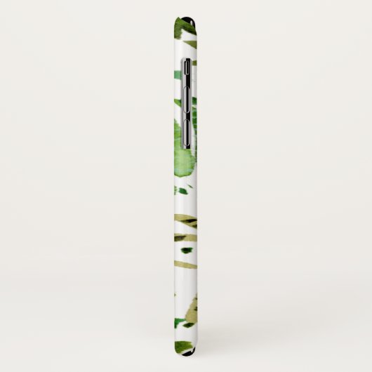 Monogrammm | Sukkuläres Feld I Case-Mate iPhone Hülle (Hinten/Links)