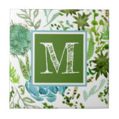 Monogrammm | Sukkuläres Feld I Fliese (Vorderseite)