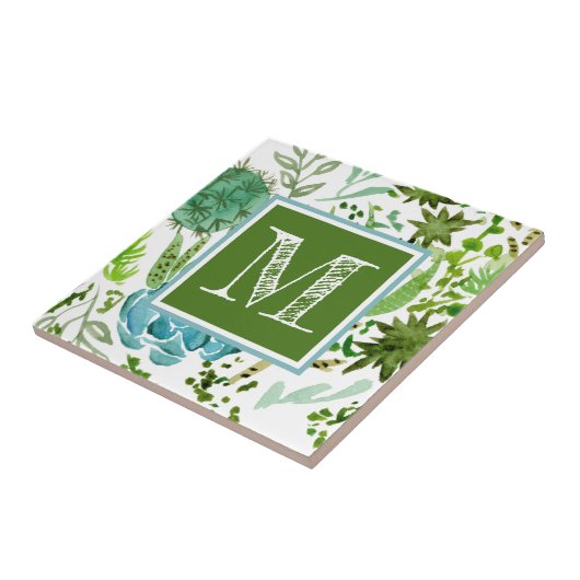 Monogrammm | Sukkuläres Feld I Fliese (Seite)