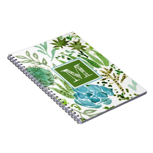 Monogrammm | Sukkuläres Feld I Notizblock (Rechte Seite)