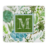 Monogrammm | Sukkuläres Feld I Schneidebrett (Vorderseite)
