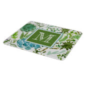 Monogrammm | Sukkuläres Feld I Schneidebrett (Ecke)