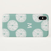 Monogrammm | Taco über Liebe | Aquamarines Limones Case-Mate iPhone Hülle (Rückseite (Horizontal))