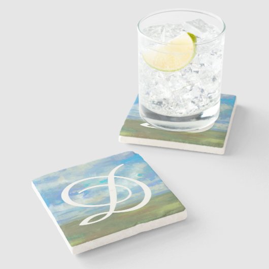 Monogrammm | Tag II Steinuntersetzer (Seitenansicht)