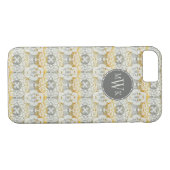 Monogrammm | Tapestry Rosette II Case-Mate iPhone Hülle (Rückseite (Horizontal))