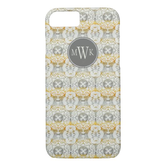 Monogrammm | Tapestry Rosette II Case-Mate iPhone Hülle (Rückseite)