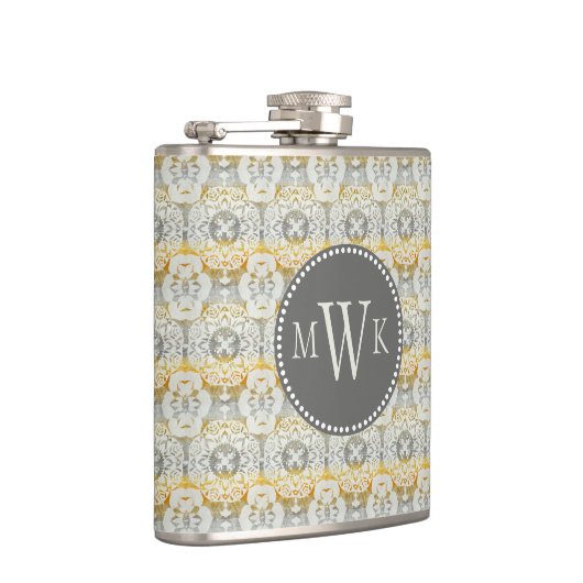 Monogrammm | Tapestry Rosette II Flachmann (Rechts)