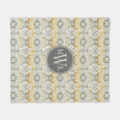 Monogrammm | Tapestry Rosette II Fleecedecke (Vorderseite (Horizontal))