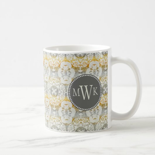 Monogrammm | Tapestry Rosette II Kaffeetasse (Rechts)