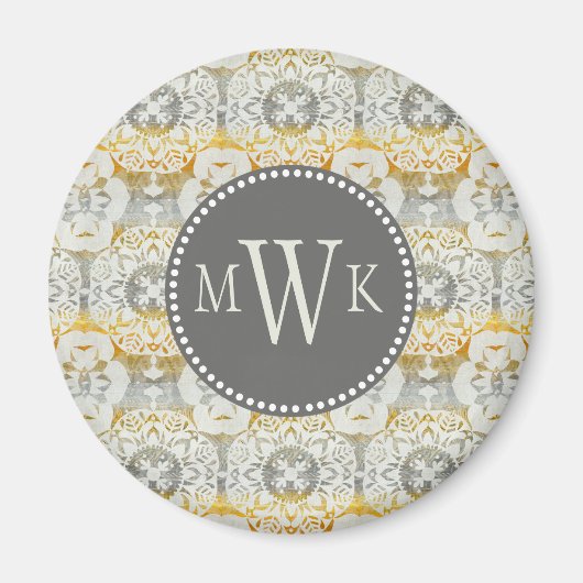 Monogrammm | Tapestry Rosette II Magnet (Vorne)