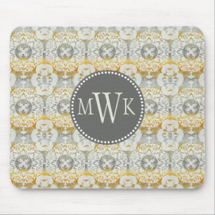 Monogrammm   Tapestry Rosette II Mousepad