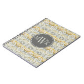 Monogrammm | Tapestry Rosette II Notizblock (Linke Seite)