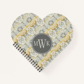 Monogrammm | Tapestry Rosette II Notizbuch (Vorderseite)