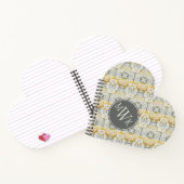Monogrammm | Tapestry Rosette II Notizbuch (Innenseite)