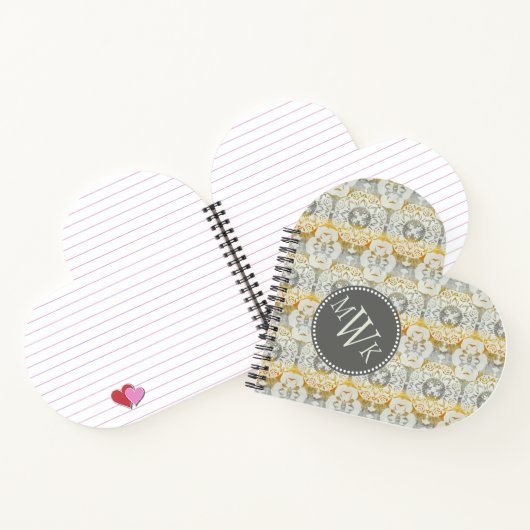 Monogrammm | Tapestry Rosette II Notizbuch (Innenseite)