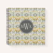 Monogrammm | Tapestry Rosette II Notizbuch (Vorderseite)