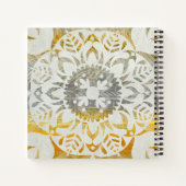 Monogrammm | Tapestry Rosette II Notizbuch (Rückseite)