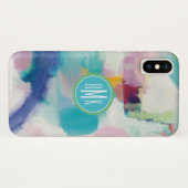 Monogrammm | Test und Airy Bright Case-Mate iPhone Hülle (Rückseite (Horizontal))