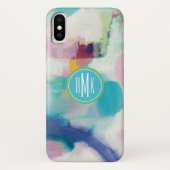 Monogrammm | Test und Airy Bright Case-Mate iPhone Hülle (Rückseite)