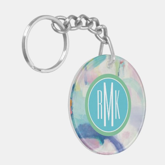 Monogrammm | Test und Airy Bright Schlüsselanhänger (Vorderseite links)