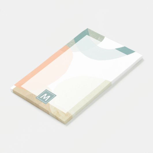 Monogrammm | Thrombozyten Post-it Klebezettel (angewinkelt)