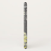 Monogrammm | Tropisch-Gelber Pinneapfel auf Grau Case-Mate iPhone Hülle (Hinten/Links)