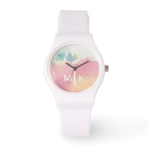 Monogrammm Was ich beim Weck gesehen habe Armbanduhr