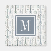 Monogrammm | Watercolor Wanderlust Arrow Muster Magnet (Vorne)
