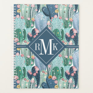 Monogrammm Weiches Patel-Muster Planer