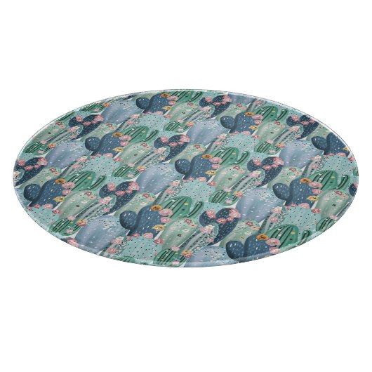 Monogrammm | Weiches Patel-Muster Schneidebrett (Ecke)