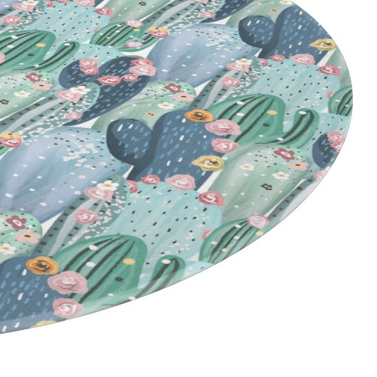 Monogrammm | Weiches Patel-Muster Schneidebrett (Ecke)