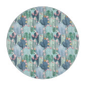 Monogrammm | Weiches Patel-Muster Schneidebrett (Vorderseite)