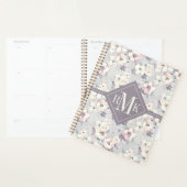 Monogrammm | Weichrosa Wasserfarbmuster Planer (Anzeige)