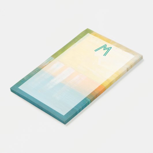 Monogrammm | Zitrusfrüchte I Post-it Klebezettel (angewinkelt)