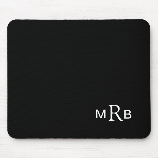 MonogrammMausunterlage mit Ihren Initialen Mousepad (Vorne)