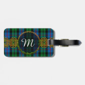 MonogrammMorrisonTartan Gepäckanhänger (Rückseite horizontal)