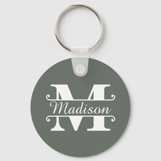 Monogrammname Schlüsselanhänger (Vorderseite)