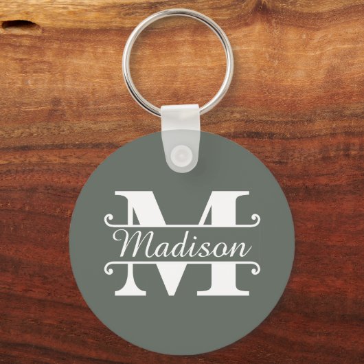 Monogrammname Schlüsselanhänger (Vorderseite)