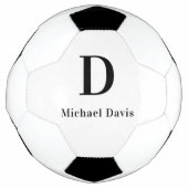Monogrammname schwarz fußball (Vorderseite)