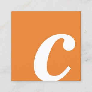 Monogrammquadrat Quadratische Visitenkarte