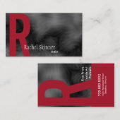 Monogrammrauchige Visitenkarte (Vorne/Hinten)